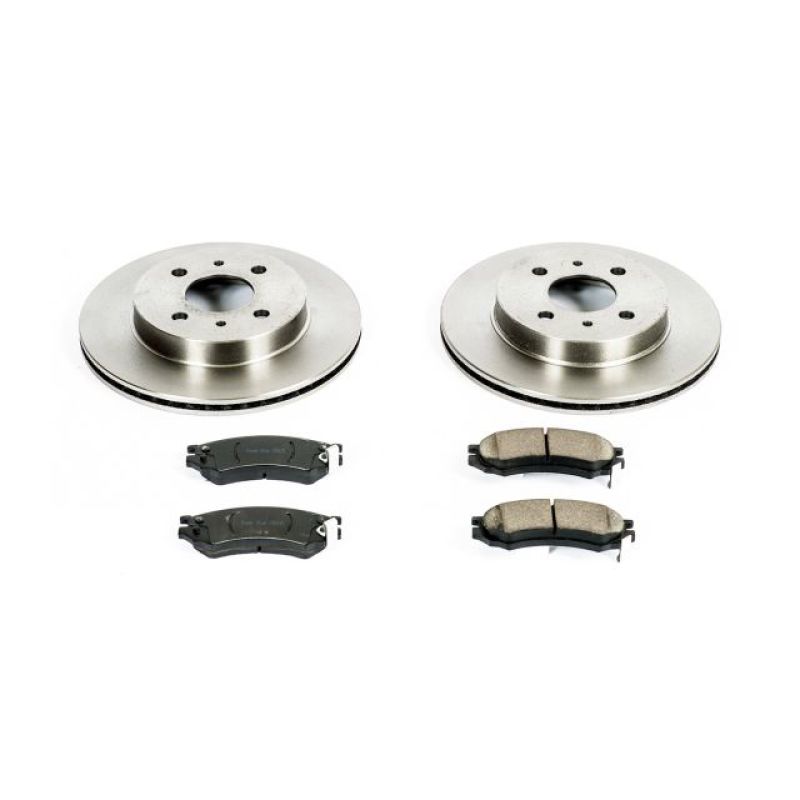 PowerStop KOE1515 fits Saturn 91-92 SC Front Autospecialty Brake Kit