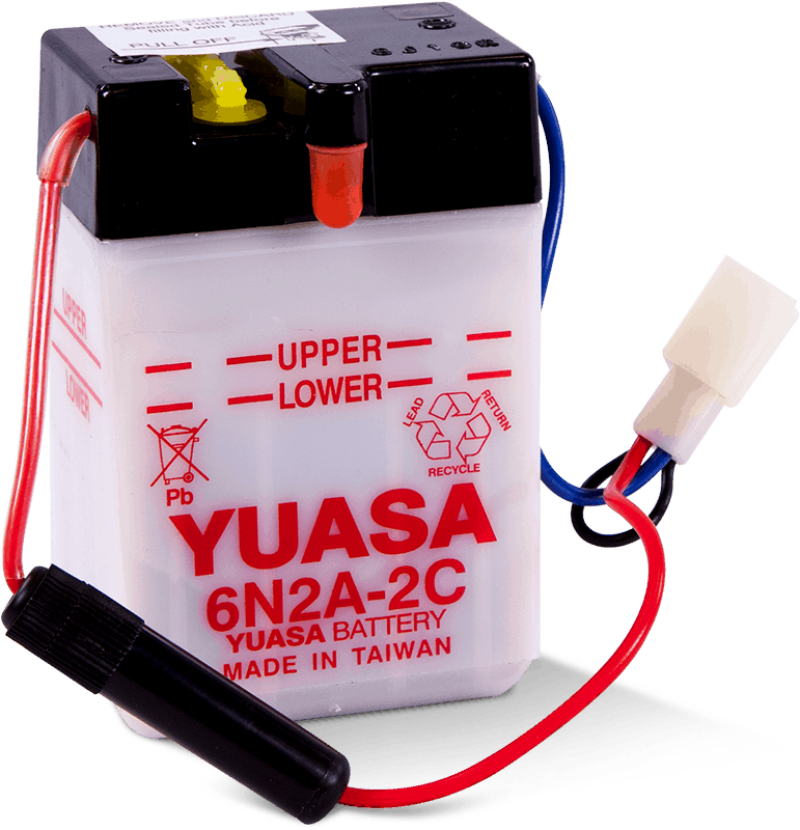 Yuasa YUAM262AC 6N2A-2C Conventional 6 Volt Battery