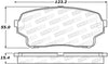 Stoptech 308.1105 Street Brake Pads