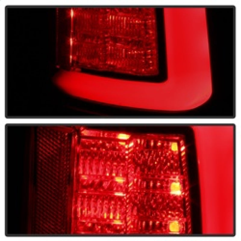 Spyder 5084064 fits Dodge 13-14 Ram 1500 Light Bar LED Tail Lights - Black Smok