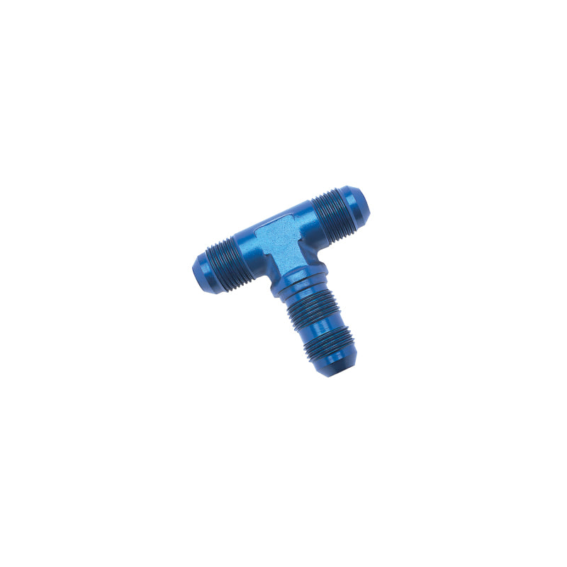 Russell 661350 Performance -12 AN Flare Bulkhead Tee Fitting (Blue)