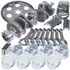 Eagle B15403L04053 fits Chevy 350 1Pc 3.480in Crank 5.700in I-Beam Rods 4.040in Pistons 153 Tooth FP Balanced Assembly
