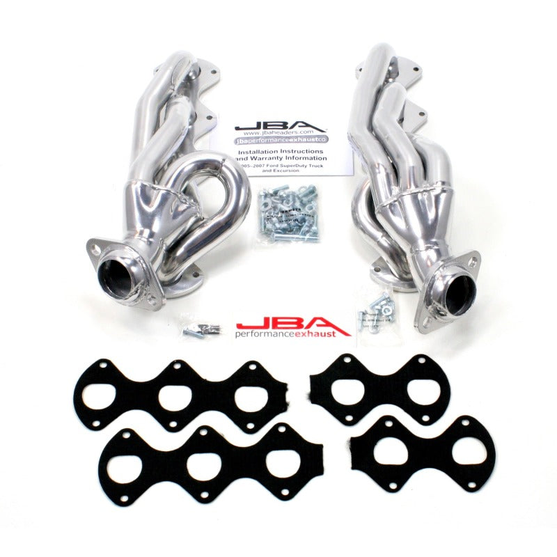 JBA 1670SJS fits Ford 05-10 F-Series 6.8L 3V V10 1-1/2in Primary Silver Ctd Cat4Ward Header