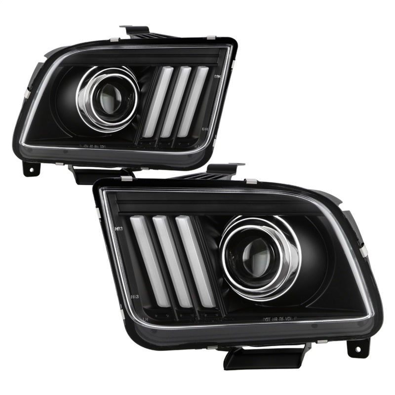 Spyder 5088192 fits Ford 05-08 Mustang V2 High-Power LED Headlights - Black PRO