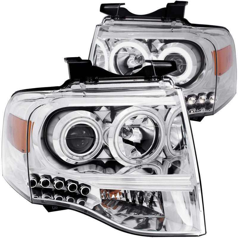 ANZO 111114 2014 fits Ford 07-20 Expedition Projector Headlights Chrome