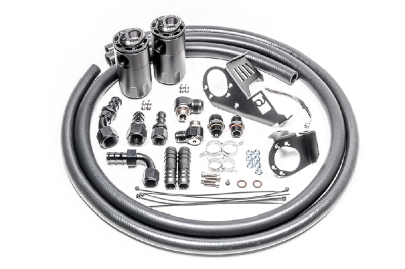 Radium Engineering 20-0756-FL Dual Catch Can Kit fits Subaru VB Fluid Lock