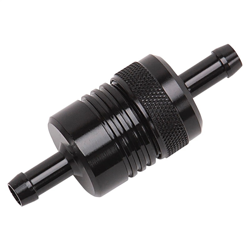 Russell 645090 Performance Black Street Fuel Filter (3in Length 1-1/8in diameter 5/16in inlet/outlet)