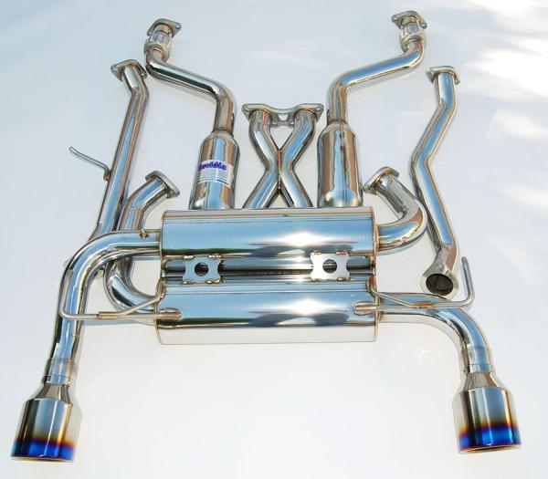 Invidia HS07IG7GIT 07+ fits Infiniti G37 Coupe Gemini Single Layer Titanium Tip