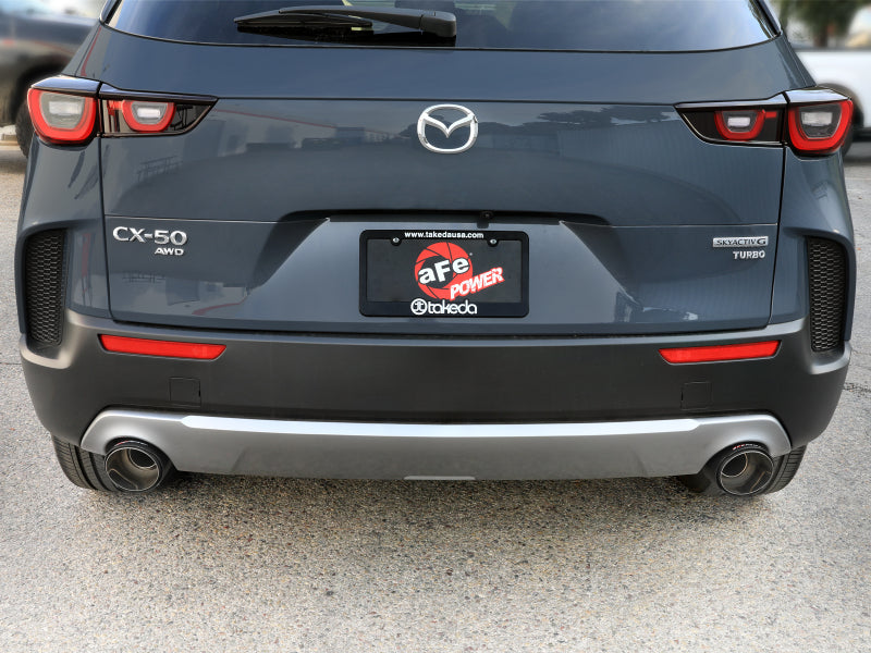 AFE 49-37036-C fits Mazda CX-50 Takeda 2.5in 304 SS Axle-Back Exhaust System w/