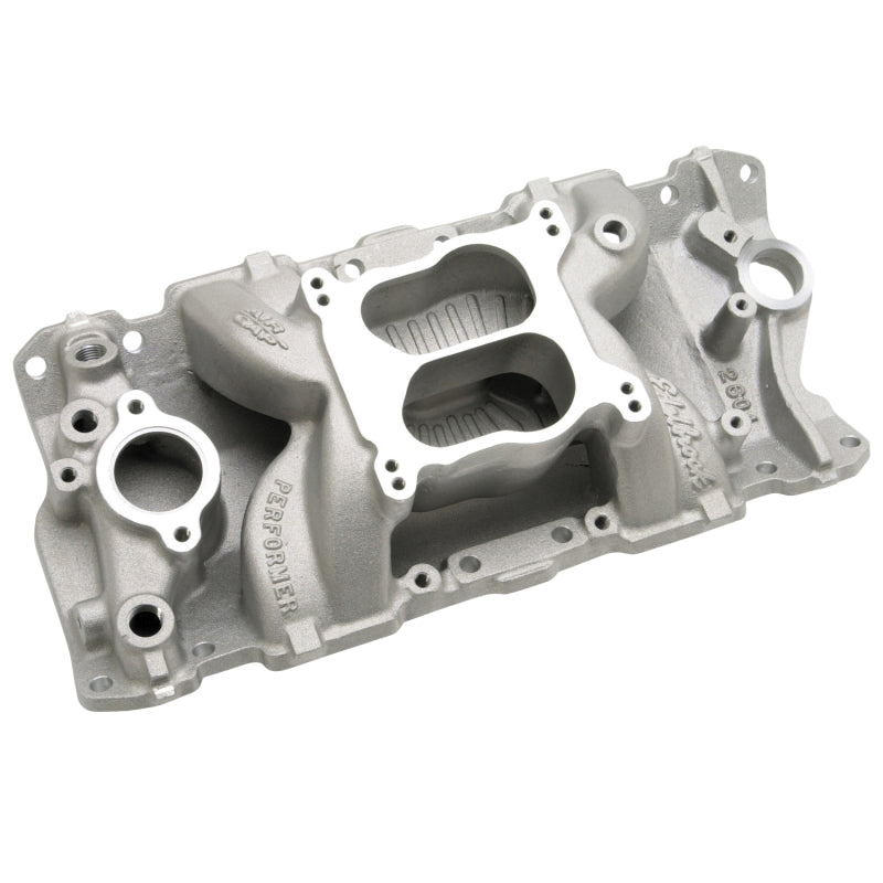 Edelbrock 2604 Intake Manifold Performer Air-Gap S/B fits Chevy 87-95 STD Flange/Sprdbore
