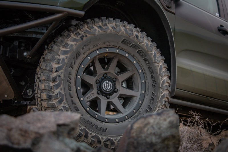 ICON 21817858357SB Rebound Pro 17x8.5 6x5.5 25mm Offset 5.75in BS 93.1mm Bore Satin Black Wheel