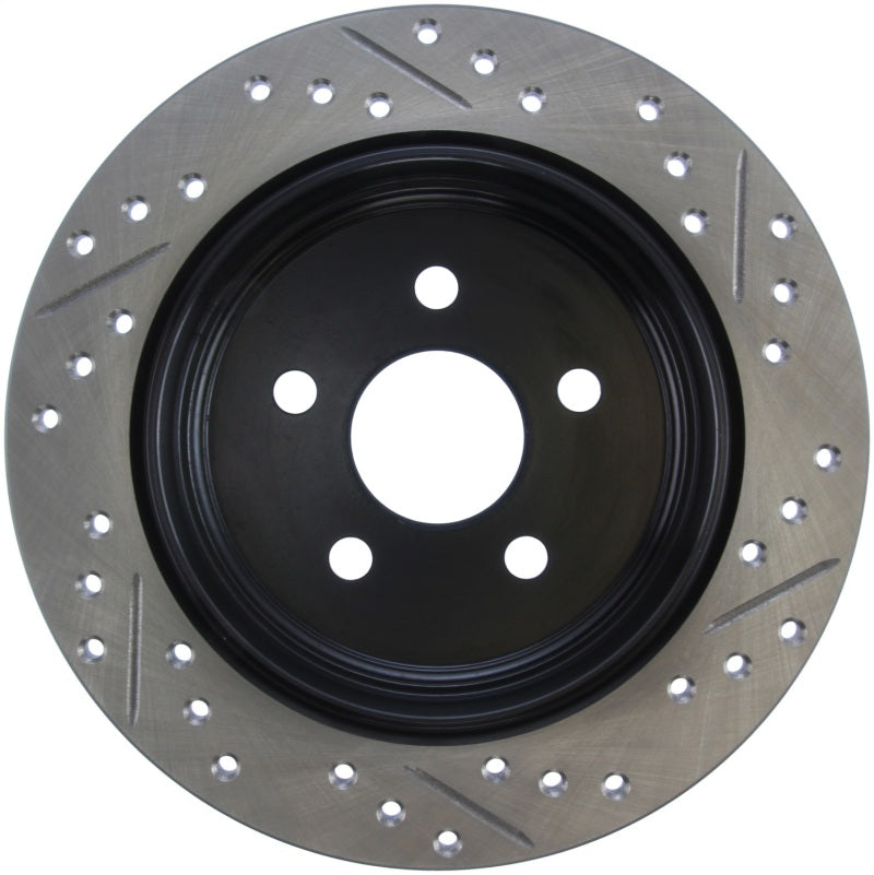 Stoptech 127.63054R 03-09 Chrysler PT Cruiser Tur / 03-05 Dodge Neon SRT-4 Rear Right Slotted & Drilled Rotor
