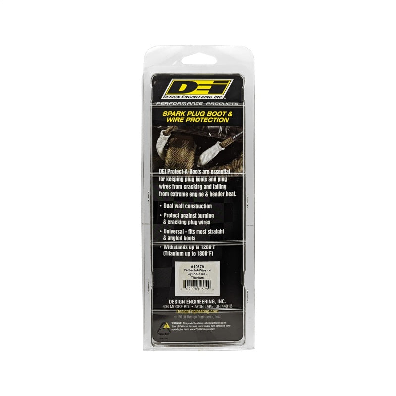 DEI 10579 Protect-A-Wire 4 Cylinder Kit - Titanium
