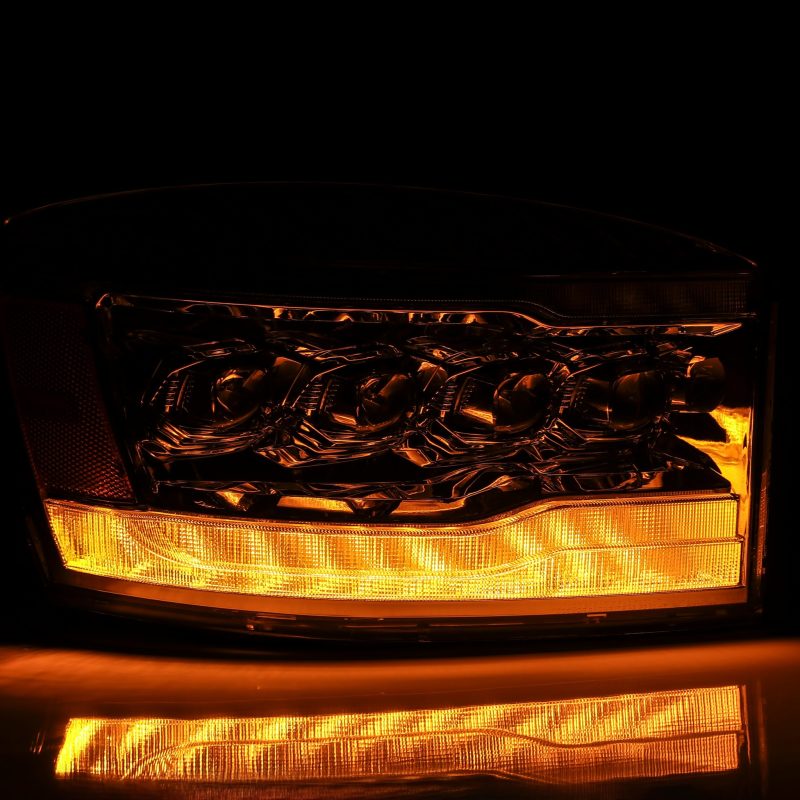 AlphaRex 880537 fits Dodge 06-08 Ram 1500HD NOVA LED Proj Headlights Plank Styl