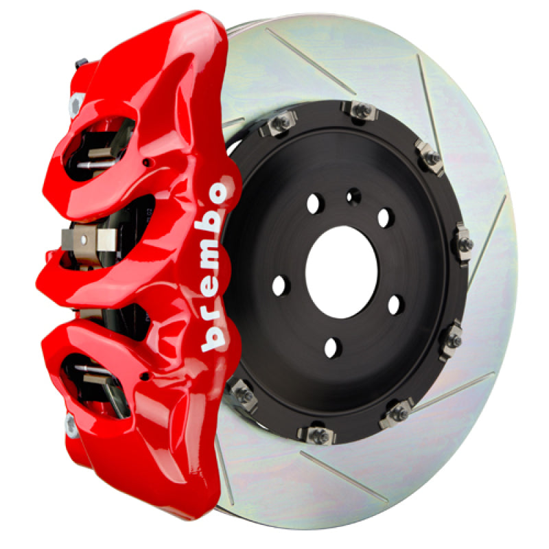Brembo 1T2.9040A2 Brembo 25+ fits BMW X3 30 xDrive (G45) Front GT BBK 6 Piston Cast 380x34 2pc Rotor Slotted Type-1 - Red