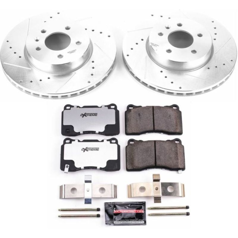 PowerStop K6389-26 13-18 fits Cadillac ATS Front Z26 Street Warrior Brake Kit