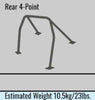 Cusco 289 261 C fits Nissan GTR 3.8L VR38DEET Chormoly 40mm OD 4-Point Rear 2 P