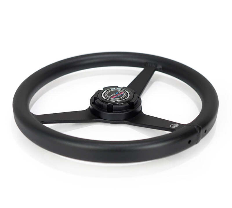 NRG RST-071-BK RST-071-BK Aluminum Steering Wheel 330mm - Heritage Solid Spoke