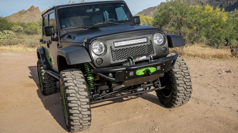 Addictive Desert Designs F952271370103 fits Jeep 07-18 Wrangler JK Venom Front Bumper w/ Winch Mount
