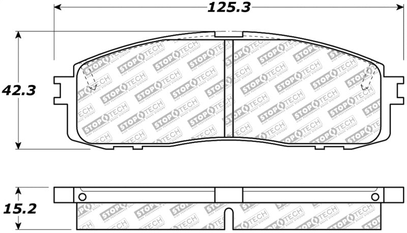 Stoptech 305.0622 Street Select Brake Pads - Rear