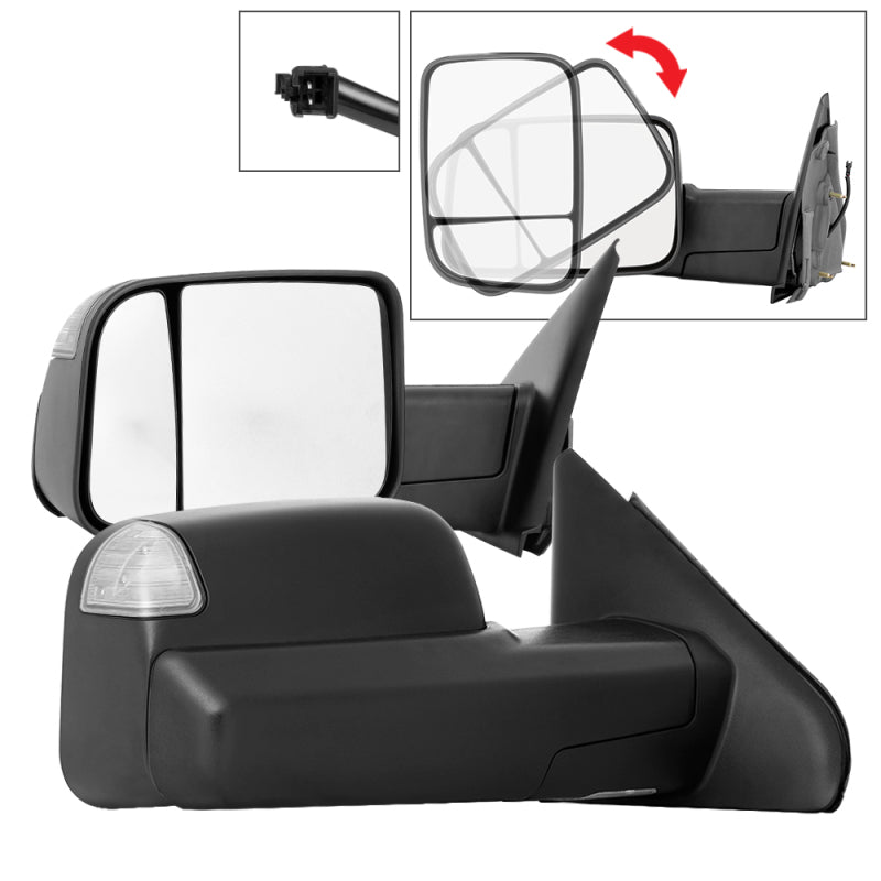 xTune 9939860 fits Dodge Ram 02-09 G2 Manual Extendable / Manual Heated Mirror