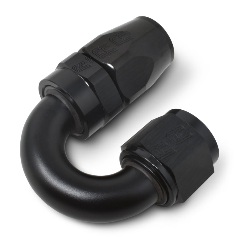 Russell 613505 Performance -6 AN Black 180 Degree Full Flow Swivel Hose End
