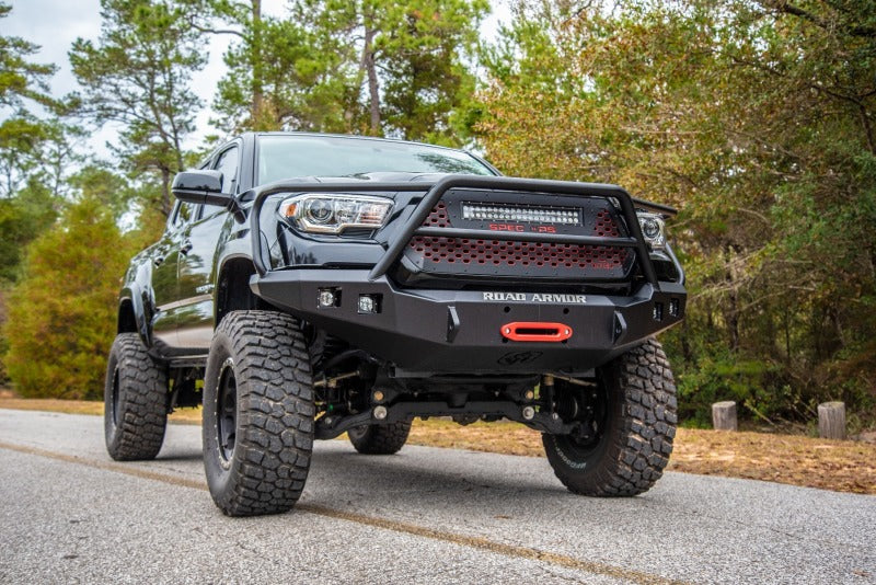 Road Armor 9161F5B 16-20 fits Toyota Tacoma Stealth Front Winch Bumper w/Lonestar Guard - Tex Blk