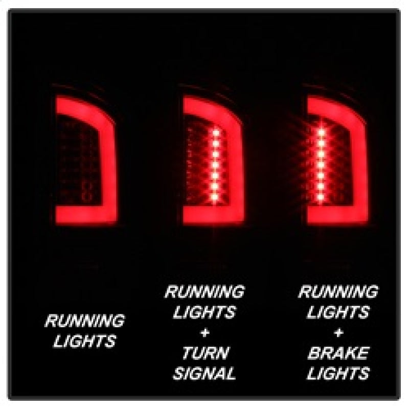 Spyder 5084132 fits Dodge 03-06 Ram 2500/3500 V3 Light Bar LED Tail Light - Red
