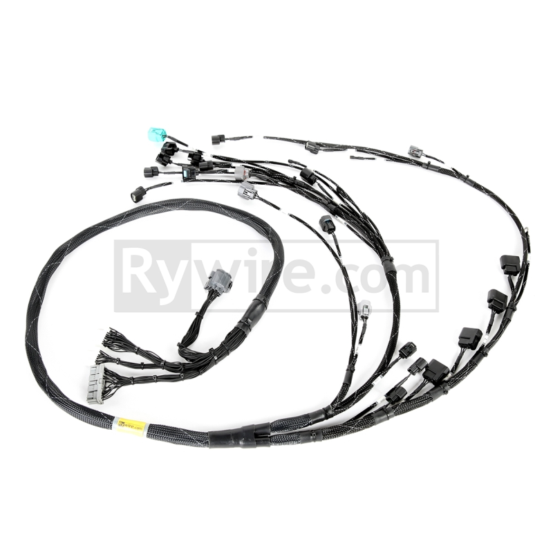 Rywire RY-K24Z3-BASE fits Honda K24Z3 Tucked Budget Engine Harness w/OBD2 02-04 K24Z3 Sensors & Connectors/Front VSS