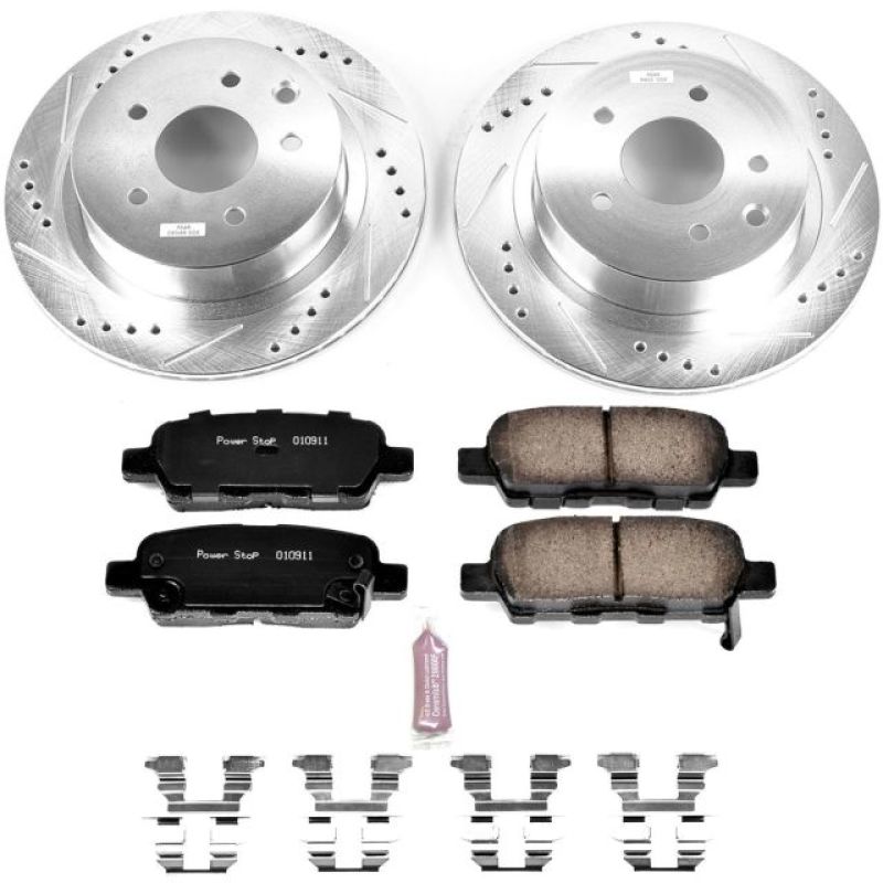 PowerStop K7881 fits Nissan 14-17 Juke Rear Z23 Evolution Sport Brake Kit