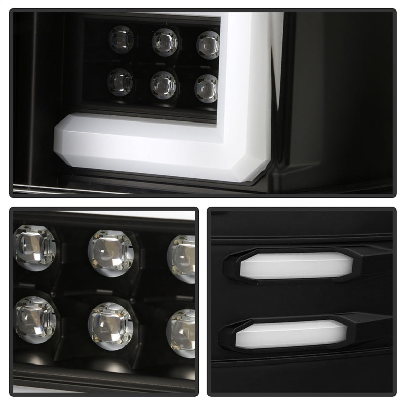 SPYDER 5085856 fits Chevy 1500 14-16 Light Bar LED Tail Lights All Blk