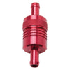 Edelbrock 8139 Fuel Filter Aluminum 3In X 01/ 1/8In 3/8In Inlet/Outlet Red