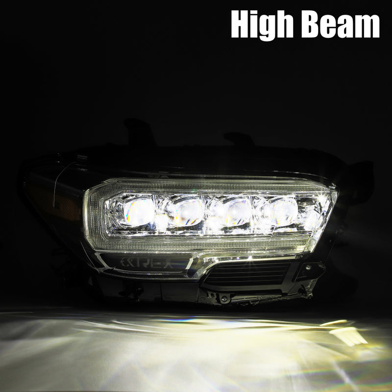 AlphaRex 880707 fits Toyota 16-20 Tacoma NOVA LED Projector Headlights Plank St