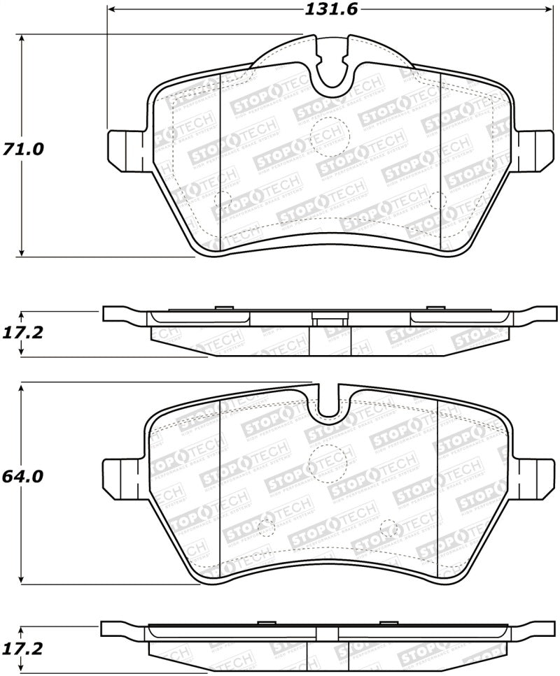 StopTech 308.12041 Street Brake Pads