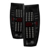 xTune 9036842 02-06 fits Chevrolet Avalanche LED Tail Lights - Black Smoke (ALT