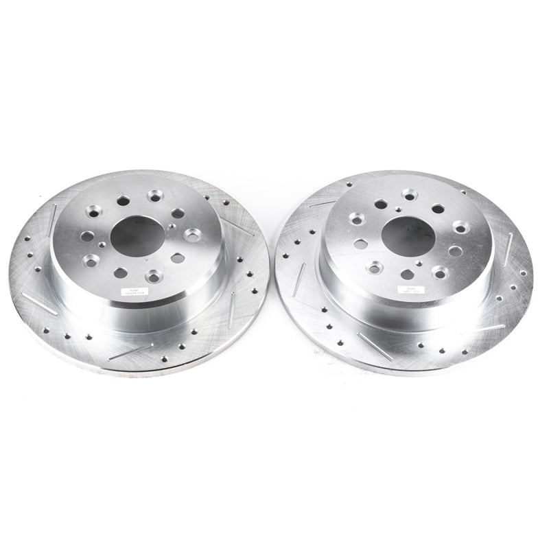 PowerStop fits Lexus 98-05 GS300 Rear Evolution Drilled & Slotted Rotors - Pair