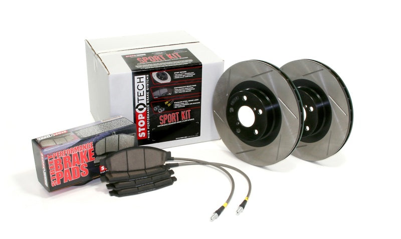 Stoptech 977.45010R Sport Axle Pack, Slotted, Rear