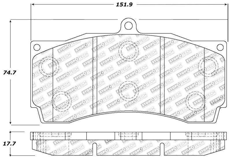 Stoptech 309.12471 Performance Brake Pads