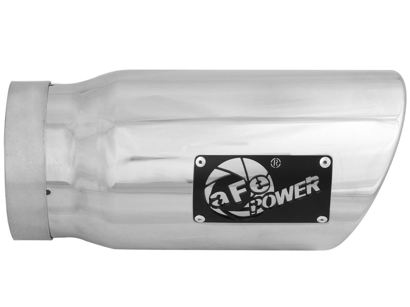 AFE 49T50601-P12 Exhaust Tip Bolt On Polished 5in Inlet x 6in Outlet x 12in Lo