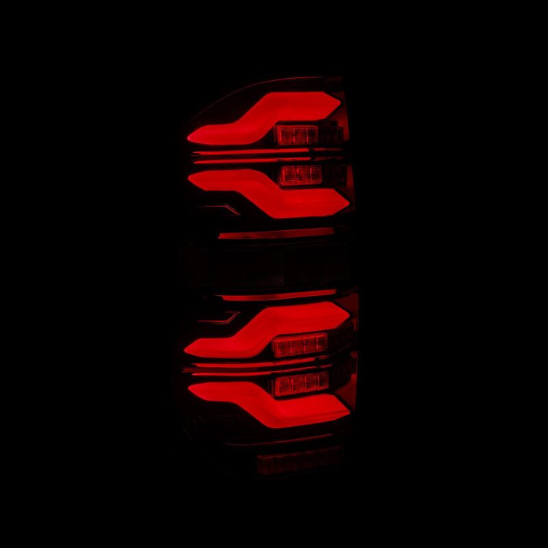 AlphaRex 672050 14-21 fits Toyota Tundra LUXX LED Taillights Black/Red w/Acti