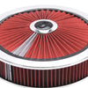 Edelbrock 43660 Air Cleaner Pro-Flo High-Flow Series Round Filtered Top Cloth Element 14In Dia X 3 125In