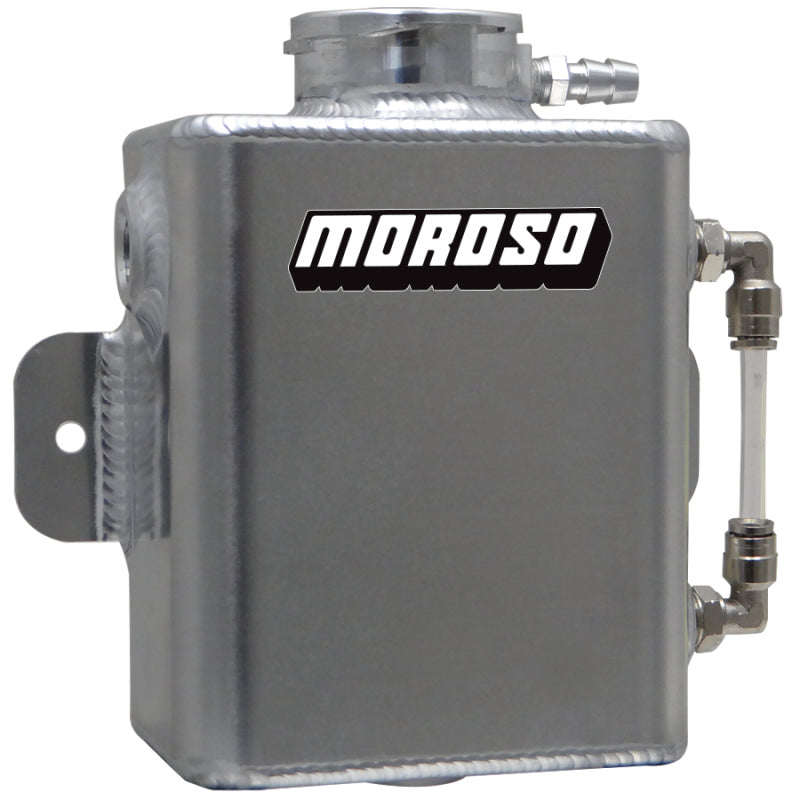 Moroso 63773 Universal Coolant Expansion Tank (w/Sight Tube) - Billet Filler Nec