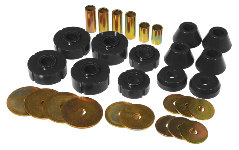 Prothane 7-102-BL fits Chevy 73-80 C10 Body Mount Kit - Black