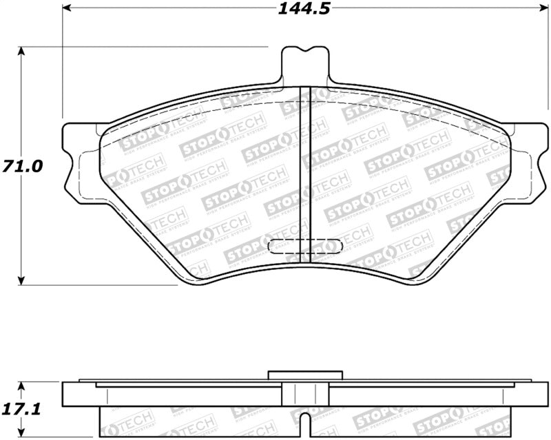 Stoptech 308.0678 Street Brake Pads