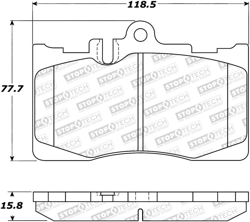 Stoptech 308.087 Street Brake Pads
