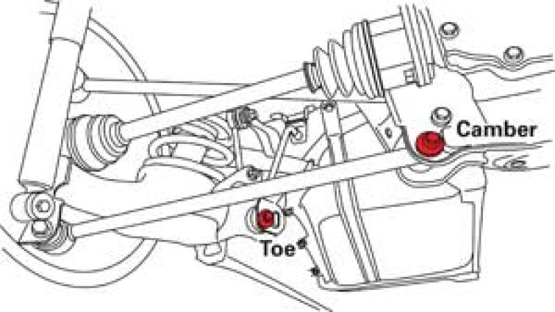 SPC Performance 25380 01-05 fits Toyota Rav4 Camber/Toe Bolt Kit