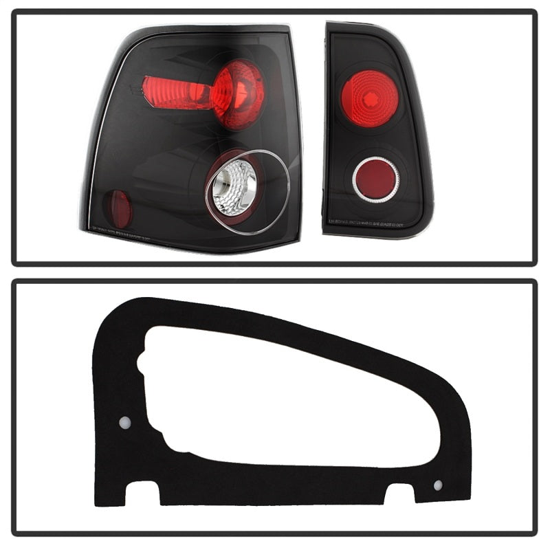 Spyder 5005946 fits Lincoln 03-06 Navigator Euro Style Tail Lights Black ALT-YD