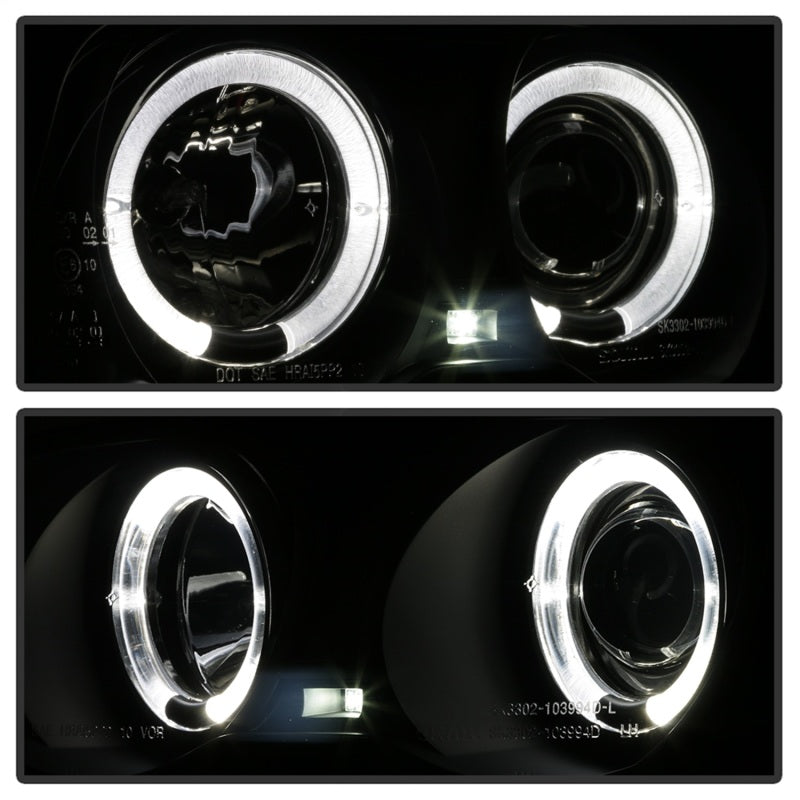 Spyder 5084804 fits BMW 99-01 E46 3 Series 4DR Projector Headlights 1PC LED Hal