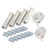DEI 10587 Protect-A-Boot and Wire 4 Cylinder Kit - Silver
