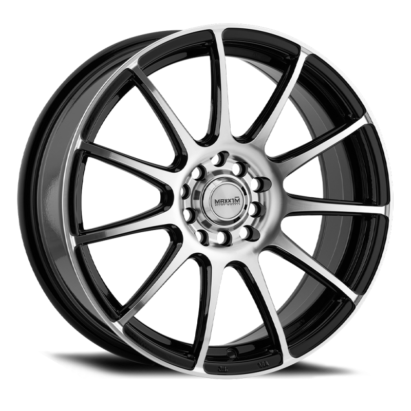 Maxxim CP77T1540M Champ 17x7 10x110/115 ET40 Machined Face / Gloss Black